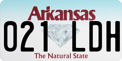 AR license plate 021LDH