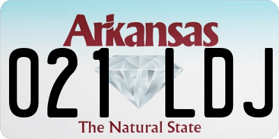 AR license plate 021LDJ