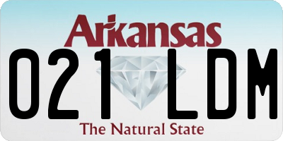 AR license plate 021LDM