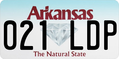 AR license plate 021LDP