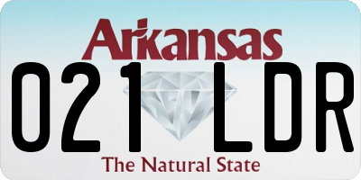 AR license plate 021LDR