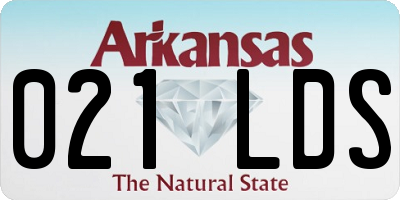 AR license plate 021LDS