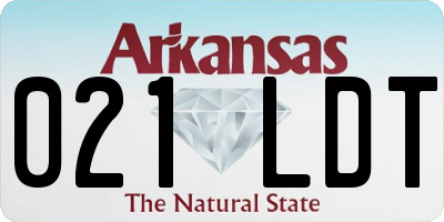 AR license plate 021LDT