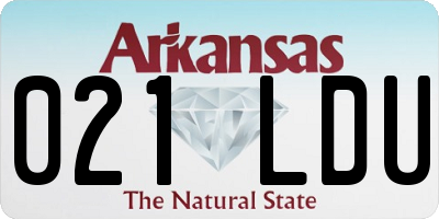 AR license plate 021LDU