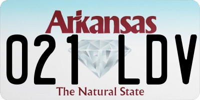 AR license plate 021LDV
