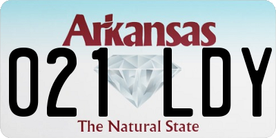 AR license plate 021LDY