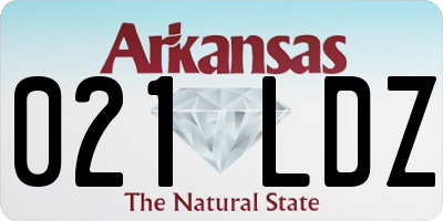 AR license plate 021LDZ