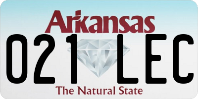 AR license plate 021LEC