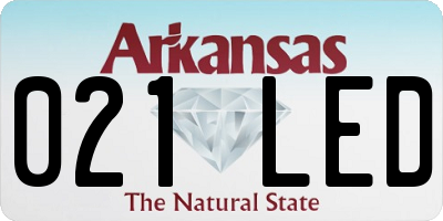 AR license plate 021LED