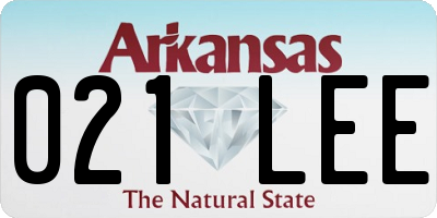 AR license plate 021LEE