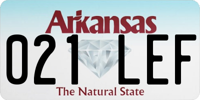 AR license plate 021LEF