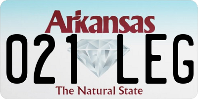 AR license plate 021LEG