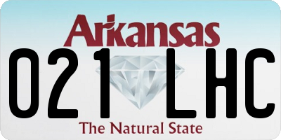 AR license plate 021LHC