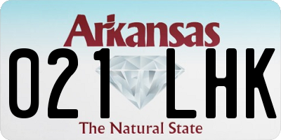 AR license plate 021LHK