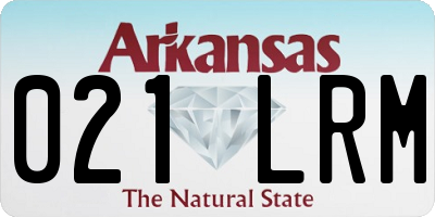 AR license plate 021LRM