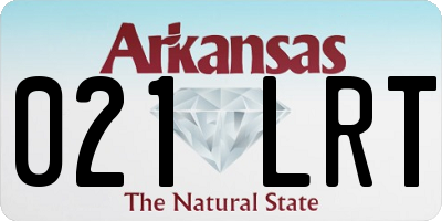 AR license plate 021LRT