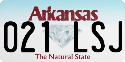 AR license plate 021LSJ