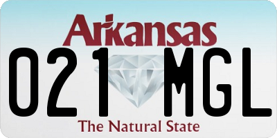 AR license plate 021MGL