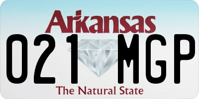 AR license plate 021MGP