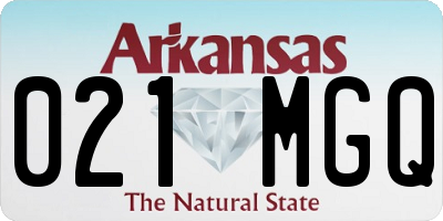 AR license plate 021MGQ