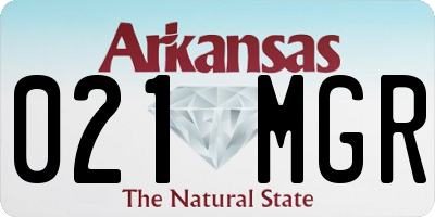 AR license plate 021MGR