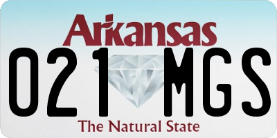 AR license plate 021MGS