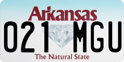 AR license plate 021MGU