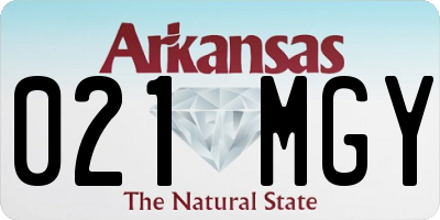 AR license plate 021MGY