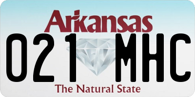 AR license plate 021MHC