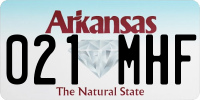 AR license plate 021MHF