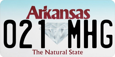 AR license plate 021MHG