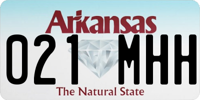 AR license plate 021MHH