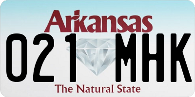 AR license plate 021MHK