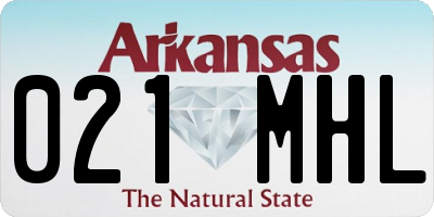 AR license plate 021MHL