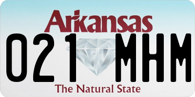 AR license plate 021MHM
