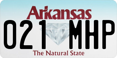 AR license plate 021MHP