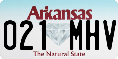 AR license plate 021MHV