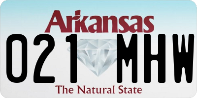 AR license plate 021MHW