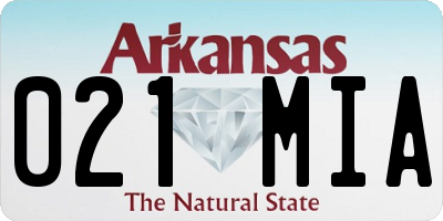 AR license plate 021MIA