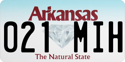 AR license plate 021MIH