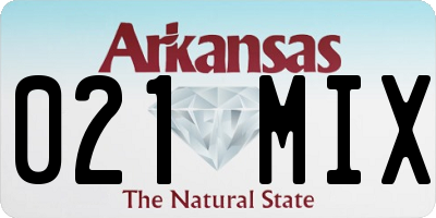 AR license plate 021MIX