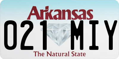 AR license plate 021MIY