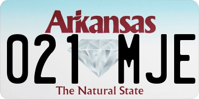 AR license plate 021MJE