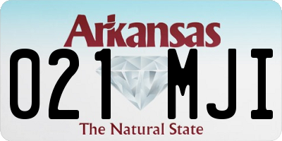 AR license plate 021MJI