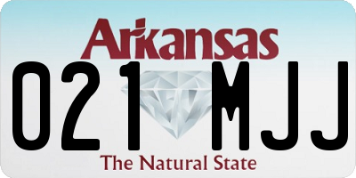 AR license plate 021MJJ