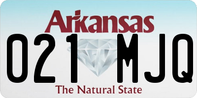 AR license plate 021MJQ