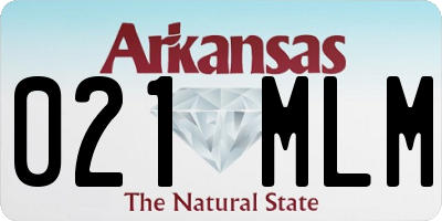 AR license plate 021MLM