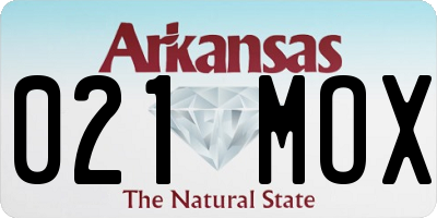 AR license plate 021MOX
