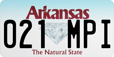 AR license plate 021MPI