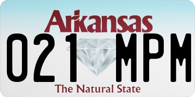 AR license plate 021MPM
